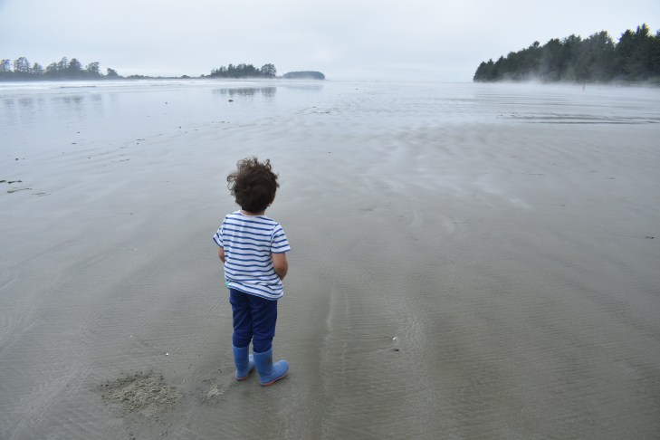 child on beach