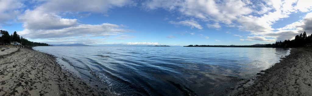 panoramic beach shot