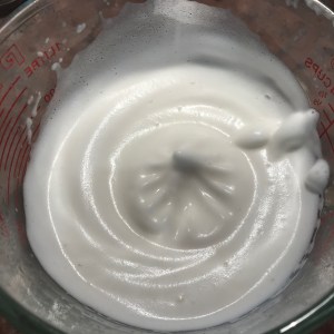 beaten Aquafaba 